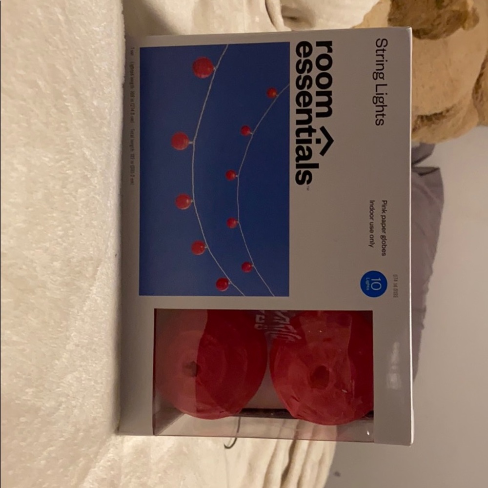 10 Pink String Lantern Lights